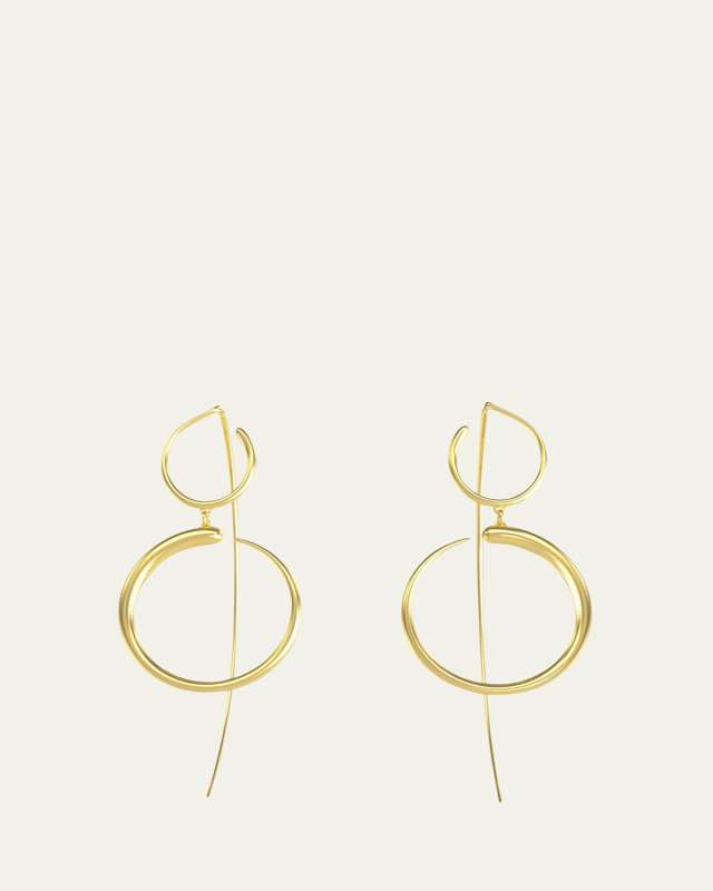 Nandi Drop 2-Teired Earrings